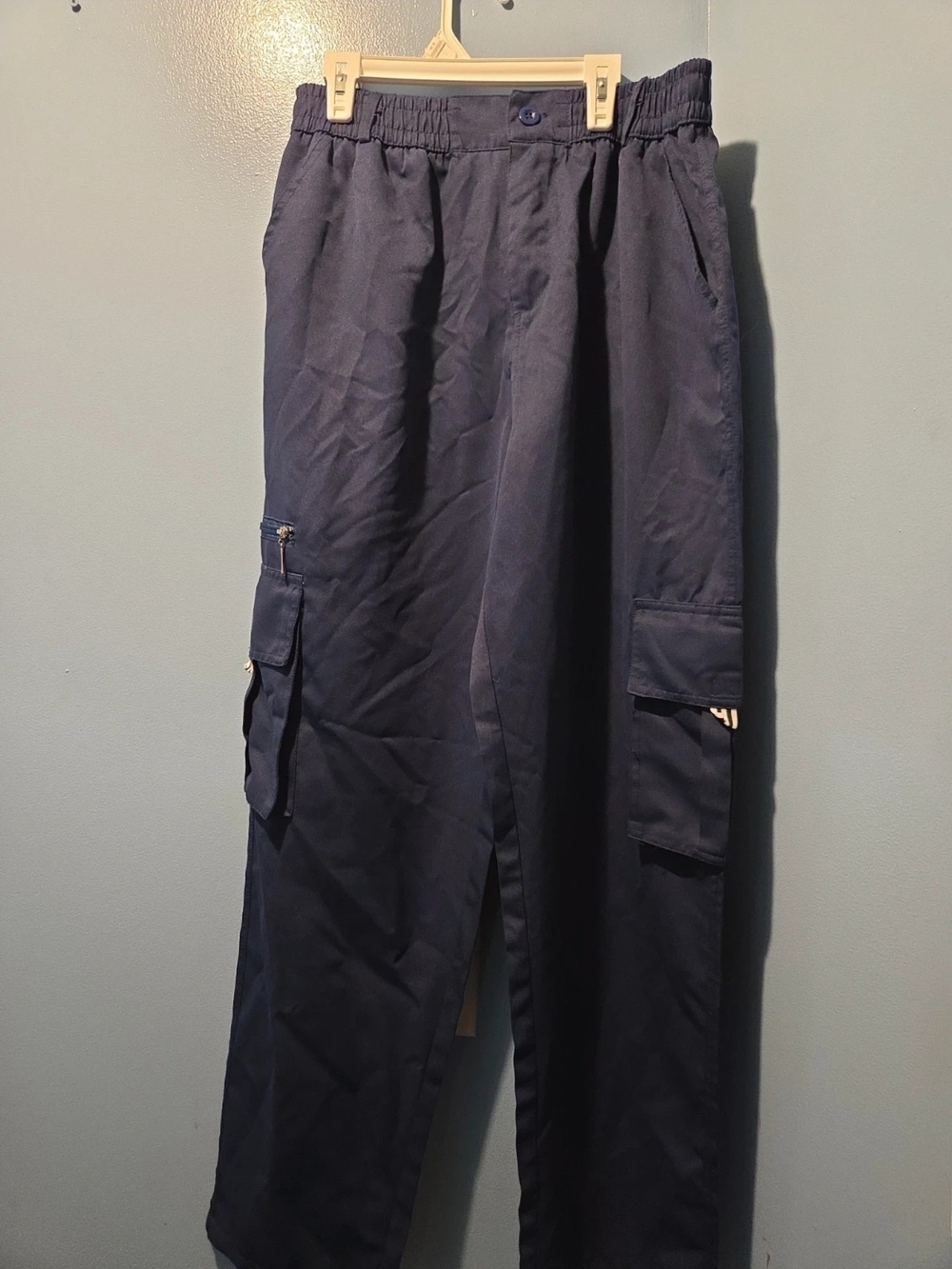 Men's XXL Navy Blue Cargo Style Pants - Casual Utility Style